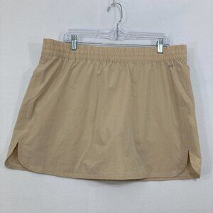 New DSG size XL Beige Tan Mid Rise Stride Skort Performance Activewear